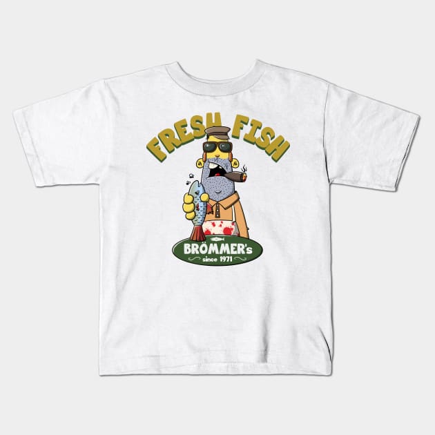 Fresh fish Kids T-Shirt by cartoonalarm